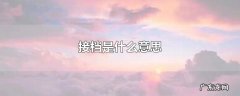 接档是什么意思
