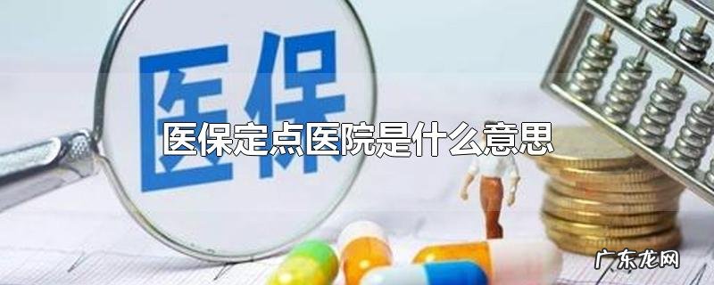 医保定点医院是什么意思