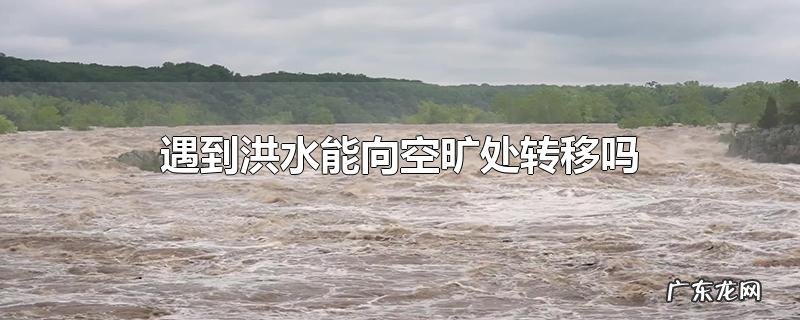 遇到洪水能向空旷处转移吗