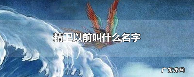 精卫以前叫什么名字
