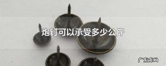 炮钉可以承受多少公斤