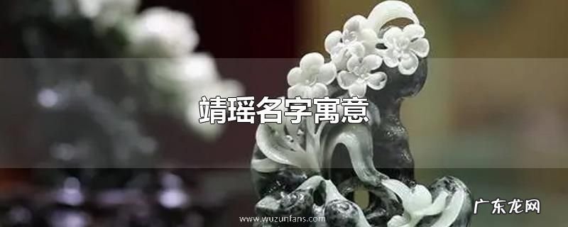 靖瑶名字寓意