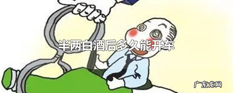 半两白酒后多久能开车