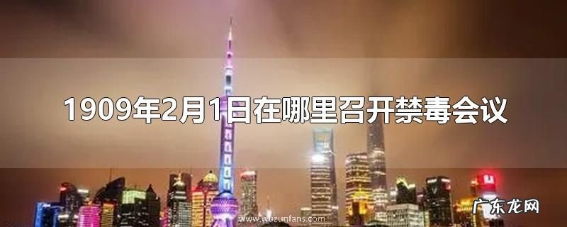1909年2月1日在哪里召开禁毒会议