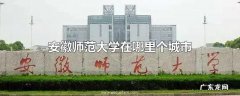 安徽师范大学在哪里个城市