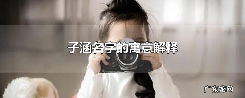 子涵名字的寓意解释