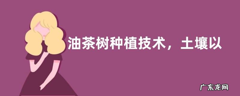 油茶树种植技术,土壤以偏酸性的红土或沙土为佳