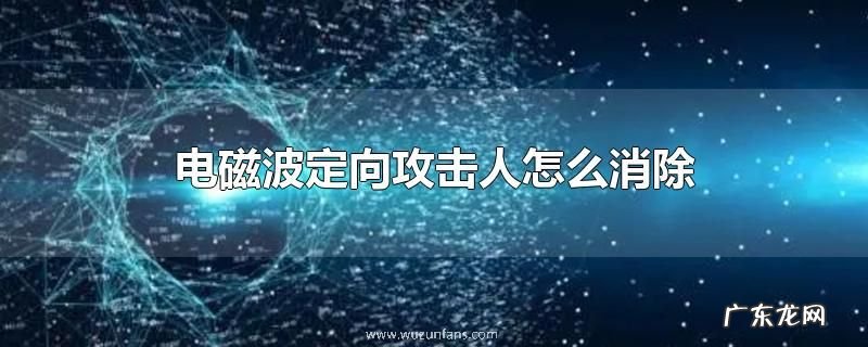 电磁波定向攻击人怎么消除