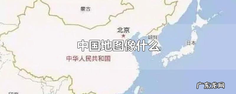 中国地图像什么
