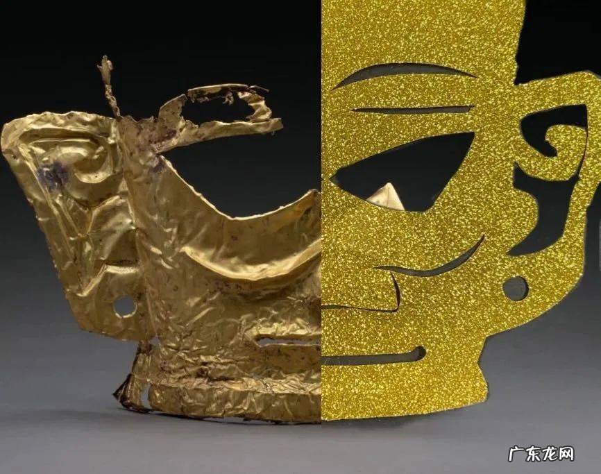 3星堆新出土完全 三星堆新出土完整金面具