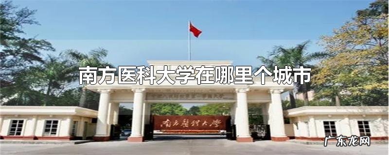 南方医科大学在哪里个城市