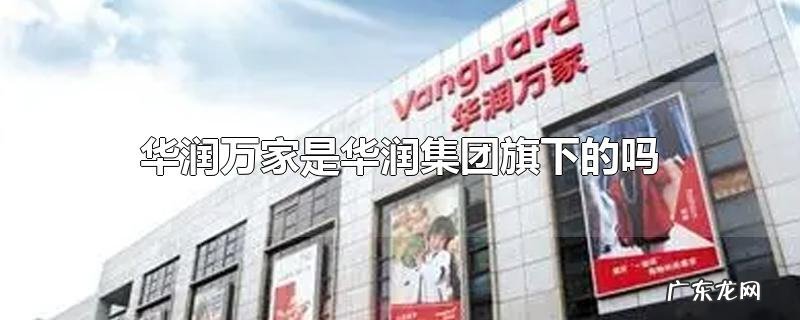 华润万家是华润集团旗下的吗