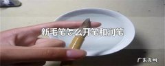 新毛笔怎么开笔和润笔
