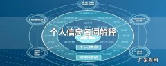 个人信息名词解释