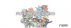 突发事件的四个等级标准