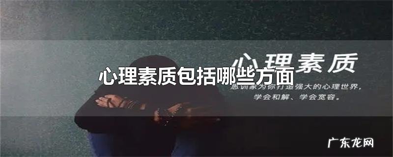 心理素质包括哪些方面