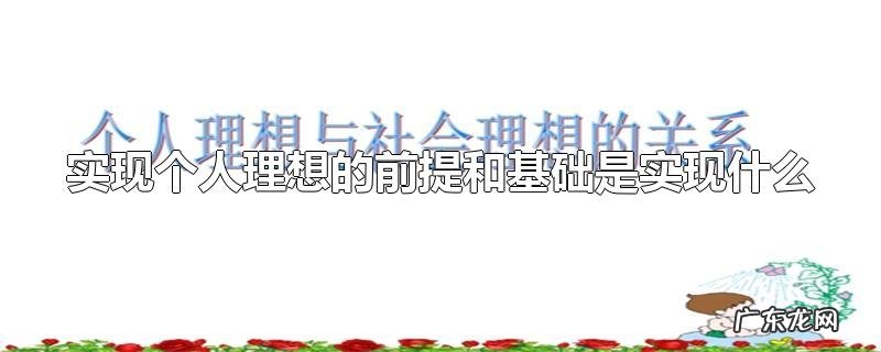 实现个人理想的前提和基础是实现什么