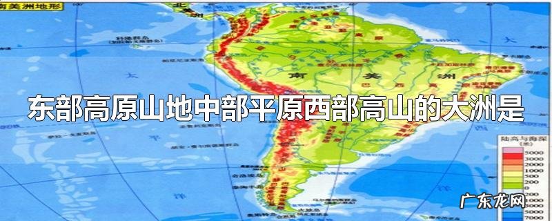 东部高原山地中部平原西部高山的大洲是