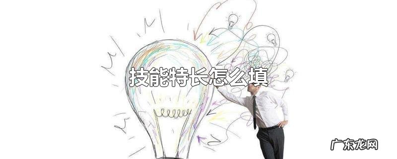 技能特长怎么填
