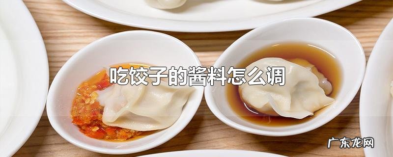 吃饺子的酱料怎么调