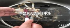 蟹是怎么清洗才干净
