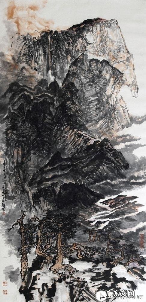 泰山画靠山图