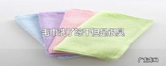 毛巾洗了晾干但是很臭