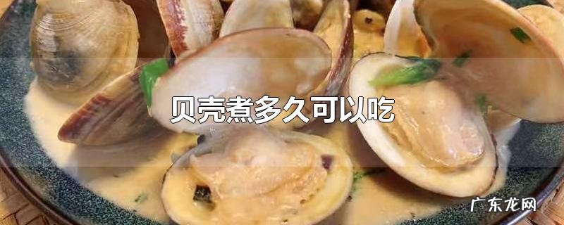 贝壳煮多久可以吃