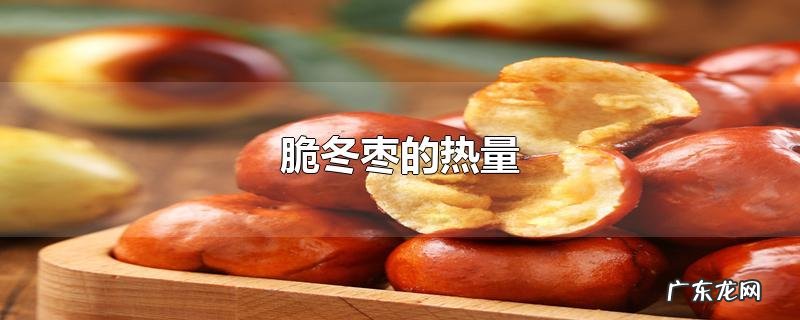 脆冬枣的热量