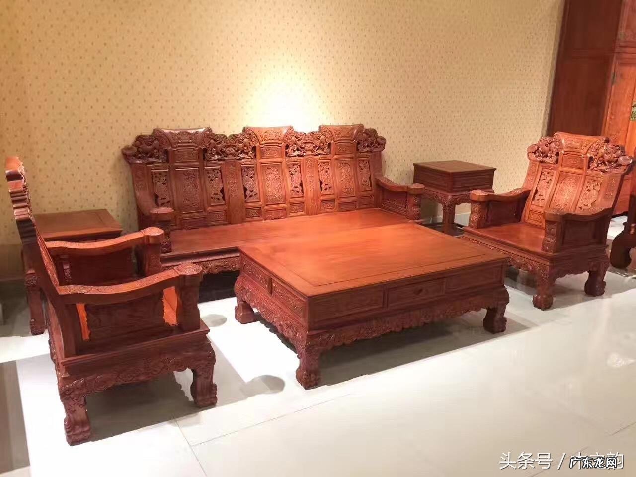 红木麒麟沙发图片大全 麒麟红木沙发寓意