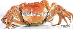 螃蟹能带上地铁吗