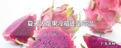 夏天火龙果冷藏还是常温