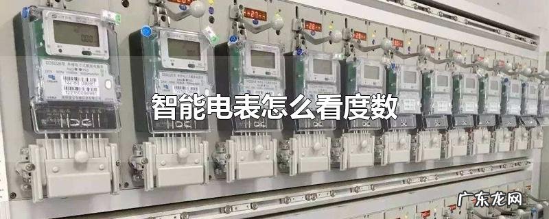 智能电表怎么看度数