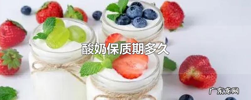 酸奶保质期多久