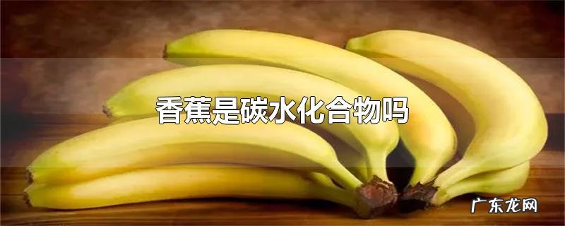 香蕉是碳水化合物吗