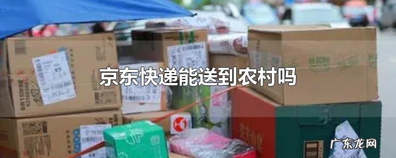京东快递能送到农村吗