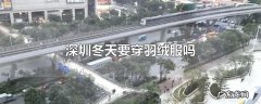 深圳冬天要穿羽绒服吗