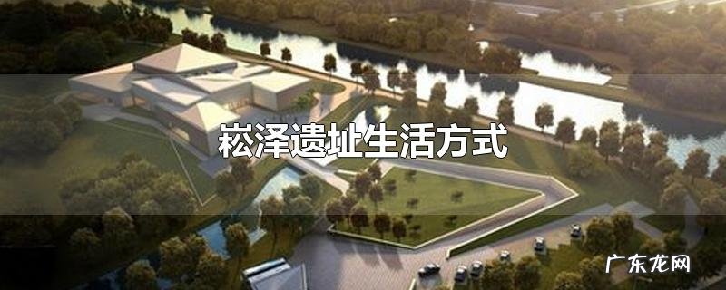 崧泽遗址生活方式