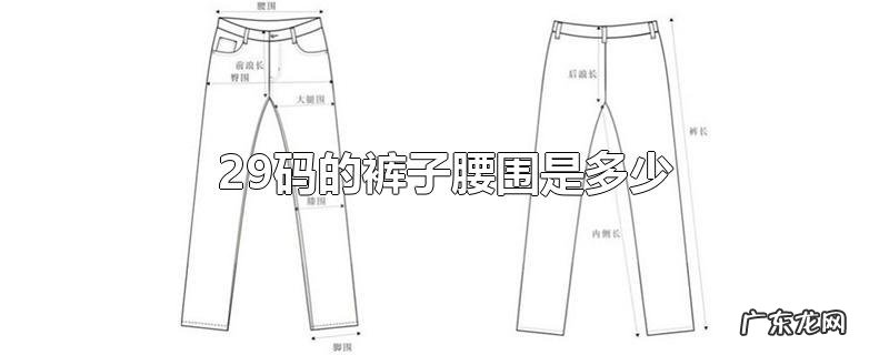 29码的裤子腰围是多少