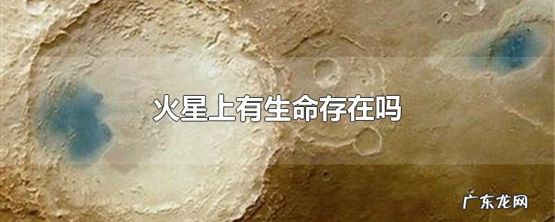火星上有生命存在吗