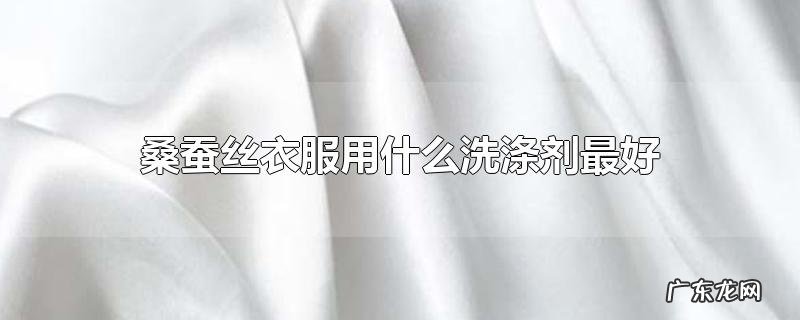 桑蚕丝衣服用什么洗涤剂最好