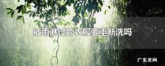 被雨淋过的衣服要重新洗吗