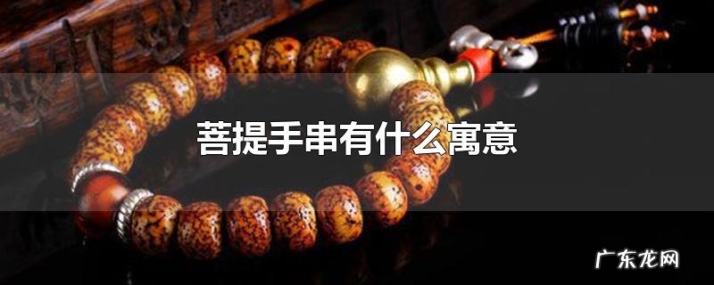 菩提手串有什么寓意