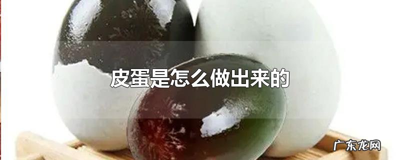 皮蛋是怎么做出来的