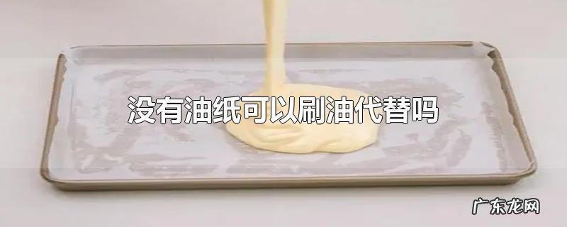 没有油纸可以刷油代替吗