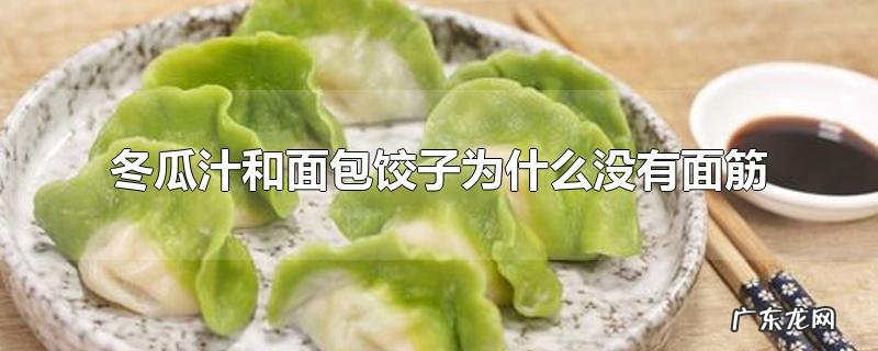 冬瓜汁和面包饺子为什么没有面筋