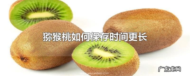 猕猴桃如何保存时间更长
