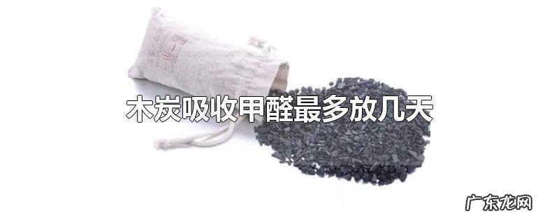 木炭吸收甲醛最多放几天