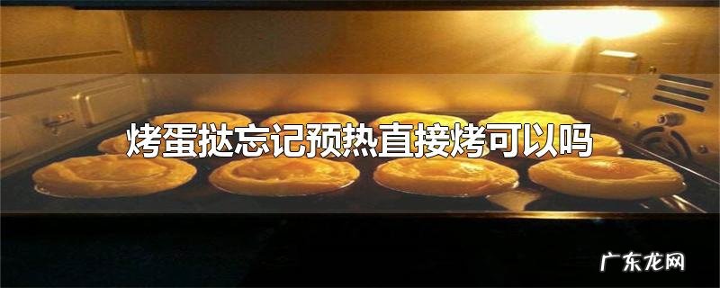 烤蛋挞忘记预热直接烤可以吗
