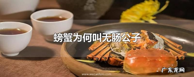 螃蟹为何叫无肠公子